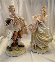 Lefton China colonial couple figurines