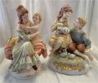 Pair of classic gallery figurines