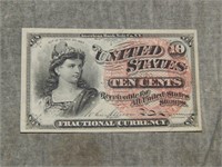 EXCEPTIONAL 1869 10 Cent Fractional UNC to me
