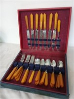 Vintage Cutlery Set - 6 Forks, 13 Spoons, Soup