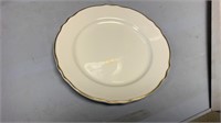 20- Ivory Scalloped China 10" Dinner Plate