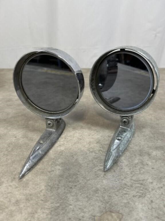Vintage Yankee Metal Co car mirrors, set of 2