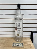 Large Ketel One vodka advertising display bottle