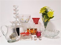 Glassware:  Punch Bowl, Fruit Bowl, Glasses