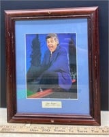 Framed, Autographed Photo of Jay Leno (13.5" x