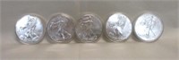 5-1 OZ. FINE SILVER EAGLES