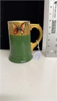 Handpainted butterfly Limoges stein signed
