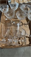 Etched glassware 2 boxes