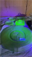Uranium plate, ashtray coasters
