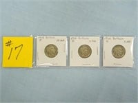 1914, 1914s, 1914D Buffalo Nickels