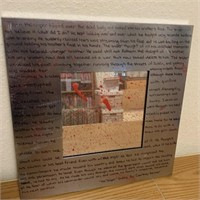 Handwritten Poem on Framed Mirror The Sniper 16"