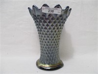 Nwood 6.5" purple Diamond Point squatty vase