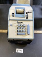 Vintage Adding Machine with Zipper Cover