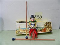 Tight Wire Toy Clown w/ Original Box