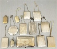 13 antique, etc. vanity purses / token cases -