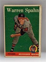 1958 Topps #270 Warren Spahn HOF 1973 Braves