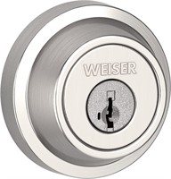 Weiser Elements Satin Nickel Round Deadbolt Lock