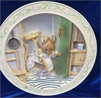 Davenport Pottery Plate The Tale of Two Bad Mice