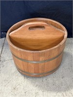 Wooden Bucket 13.5" Diameter x 10" Tall