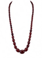 Red Cherry Bakelite Necklace