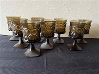 Set of 8 Mid Century Water Goblets