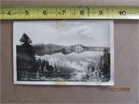 Postcard Picture Panorama Crater Lake OR 1940s