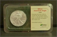 1999 Silver American Eagle in Case