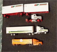 (3) Semi trucks including Miasto Orange Produce,