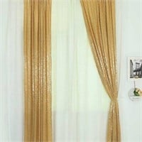 1PANEL "Gold" Sequins Backdrop Curtain