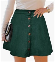 New (Size M)  Women’s Button Front Skater Skirt