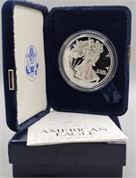 2000 P U.S. Silver Proof Eagle - Box & COA