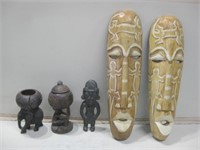 Assorted Tribal Decor Tallest 19" See Info