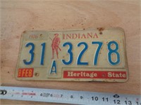 1976  INDIANA LICENSE PLATE