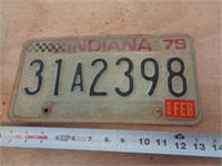 1979  INDIANA LICENSE PLATE
