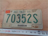 1986  INDIANA LICENSE PLATE