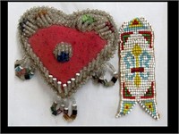 LOT OF TWO INDIAN  BEADED PIECES