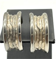 Authentic Givenchy Vintage Silver Tone Earrings