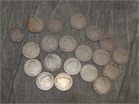 20 V Nickels all different dates