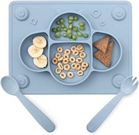 Suction Plates for Baby-Grey
