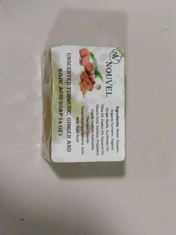 (N) Unscented Organic Turmeric & Ginger soap