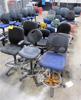 LOT LAB HEIGHT SHOP CHAIRS