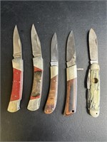 Group of 5 vintage pocket knives