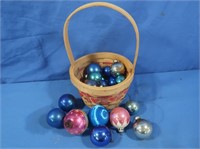 Christmas Bulbs w/Basket(some Vintage)