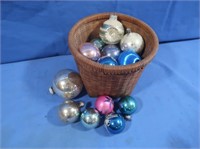 Christmas Bulbs w/Basket(some Vintage)