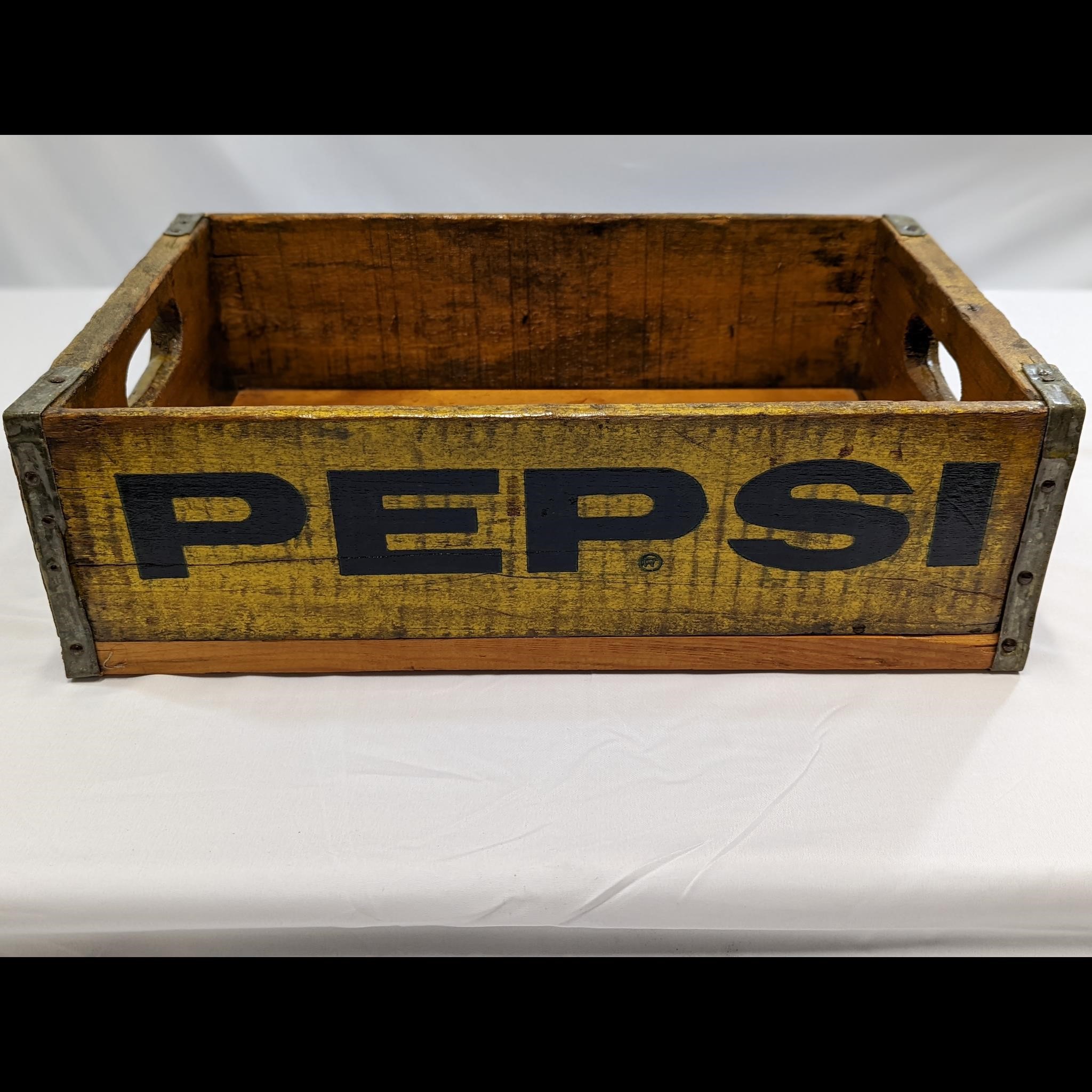 Yellow Pepsi Vintage Crate