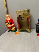 Vintage Paramount Plastic Santa in Box Working