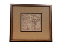 Framed 1762 Canada Louisiane Map Print