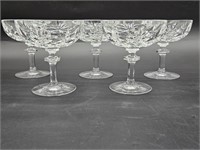 (5) Gorham Crystal Champagne / Tall Sherbets