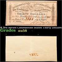 1864 3rd Series Confederate States Thirty Dollars