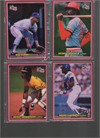 1984 Donruss Action All-Stars Rickey Henderson,